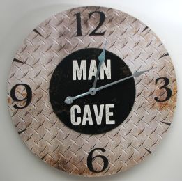 ""MAN CAVE"" Wall Clock
