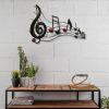 Handmade Metal Wall Mount Accent Decor Musical Notes 26"