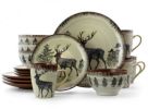 16 Piece Luxurious Stoneware Dinnerware Set Elama Majestic - Elk