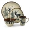 16 Piece Luxurious Stoneware Dinnerware Set Elama Majestic - Elk