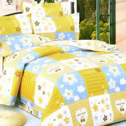 Twin - 5PC Bed In A Bag - Yellow Countryside