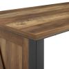 Wood Table Writing Desk - Brown