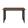 Wood Table Writing Desk - Dark Brown
