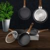 Frying Pan Set 3-Piece Nonstick Saucepan Woks Cookware Set