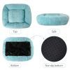 Pet Bed Sleeping Cushion Soft Plush Orthopedic For Small Or Large Dog Or Cat - BLUE - MED