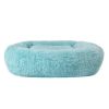 Pet Bed Sleeping Cushion Soft Plush Orthopedic For Small Or Large Dog Or Cat - BLUE - MED