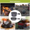Outdoor Hiking Picnic Camping Cookware Set Picnic Stove Aluminum Pot Pans Kit - 12 PCS