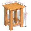 End Table Solid Oak Wood