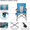 Camping Chair -  portable camping steel frame  with cup holder