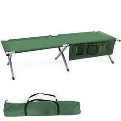Heavy-duty Folding Camping  Cot with Carry Bag