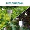 Garden Outdoor Stainless Steel LED Solar Landscape Path Lights Yard Lamp - 10 PC
