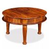 Coffee Table Solid Sheesham Wood 27.6"x27.6"x15.7"