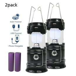 2 Ultra Bright Portable LED Flashlights Camping Lantern 2 Way Rechargeable