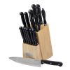 Traditional 15-Piece Knife Set with Block, Natural
