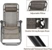 Zero Gravity Adjustable Lounge Folding Recliner Chair Outdoor Pool Yard Beach - 2 PC