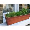 Flower Metal Planter Box - Embossed Line Design - Small