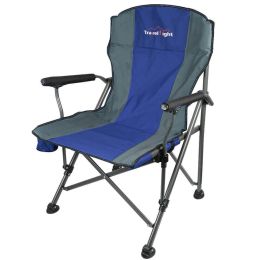 Portable Folding Outdoor Picnic Patio Camping Fishing Chair w/ Cup Holder (Colorsss: Dark Blue)
