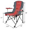 Portable Folding Outdoor Picnic Patio Camping Fishing Chair w/ Cup Holder