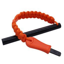Emergency Tool with Striker and Lanyard with Buckle (Color: Orange)
