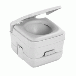 Dometic - 964 Portable Toilet 2.5 Gallon Platinum (Color: Off White)